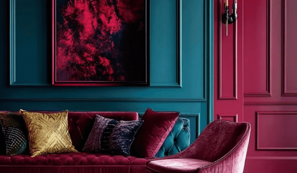 dark jewel-tone wallpaper