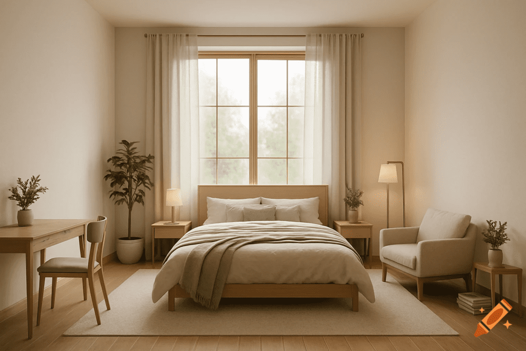 Japandi apartment decor