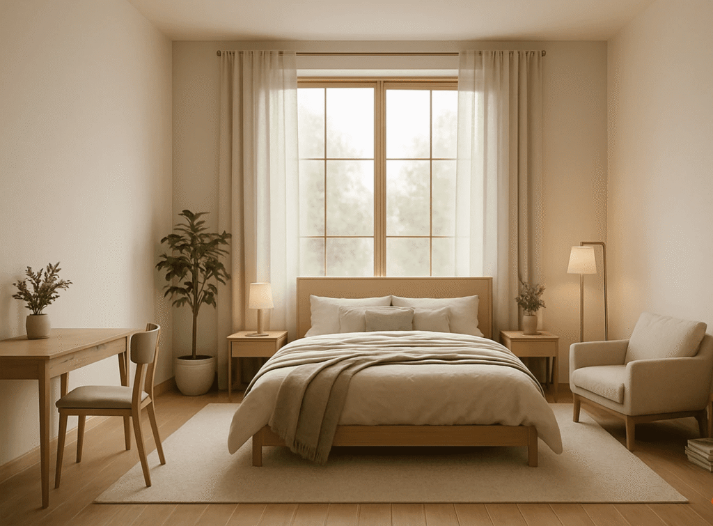 Japandi apartment decor