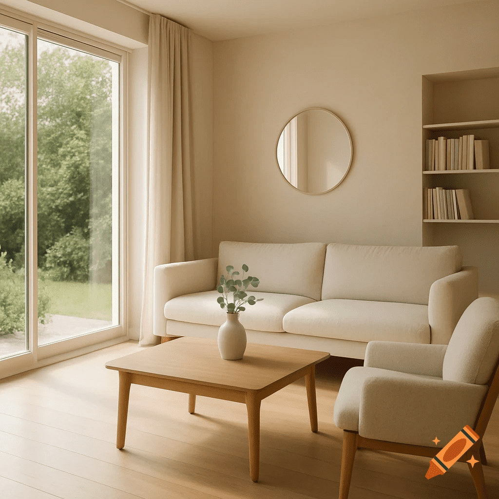 Japandi apartment decor