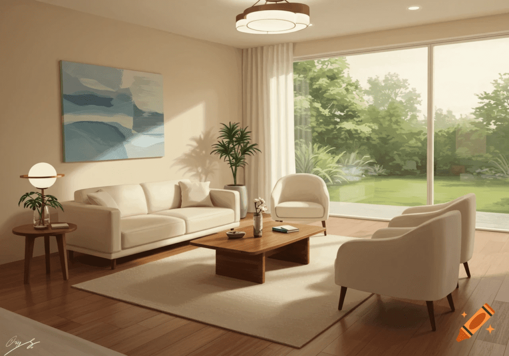 Japandi apartment decor