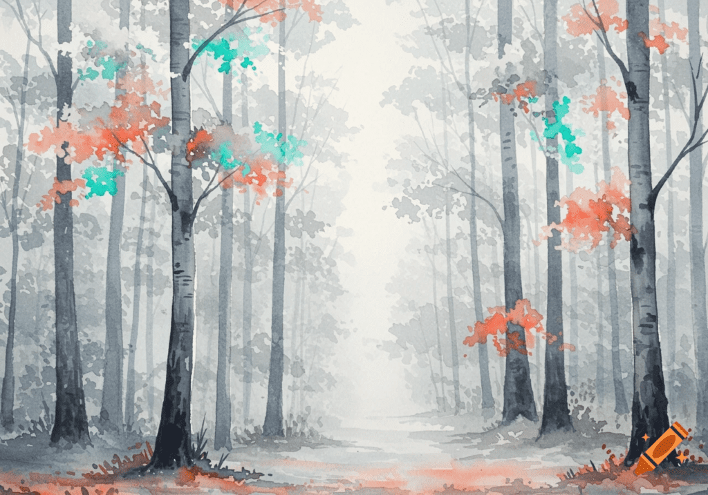 Dark Misty Forest Wallpaper 2026 | Easy Aesthetic Home Interior Wall Design 