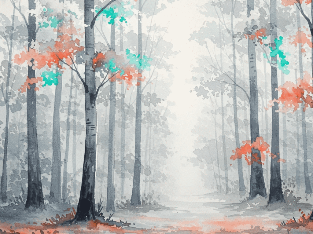 Dark Misty Forest Wallpaper 2026 | Easy Aesthetic Home Interior Wall Design