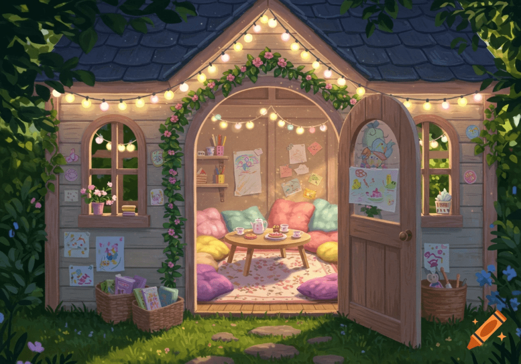 Cozy DIY Playhouse: 25 Home Décor Ideas Kids Adore